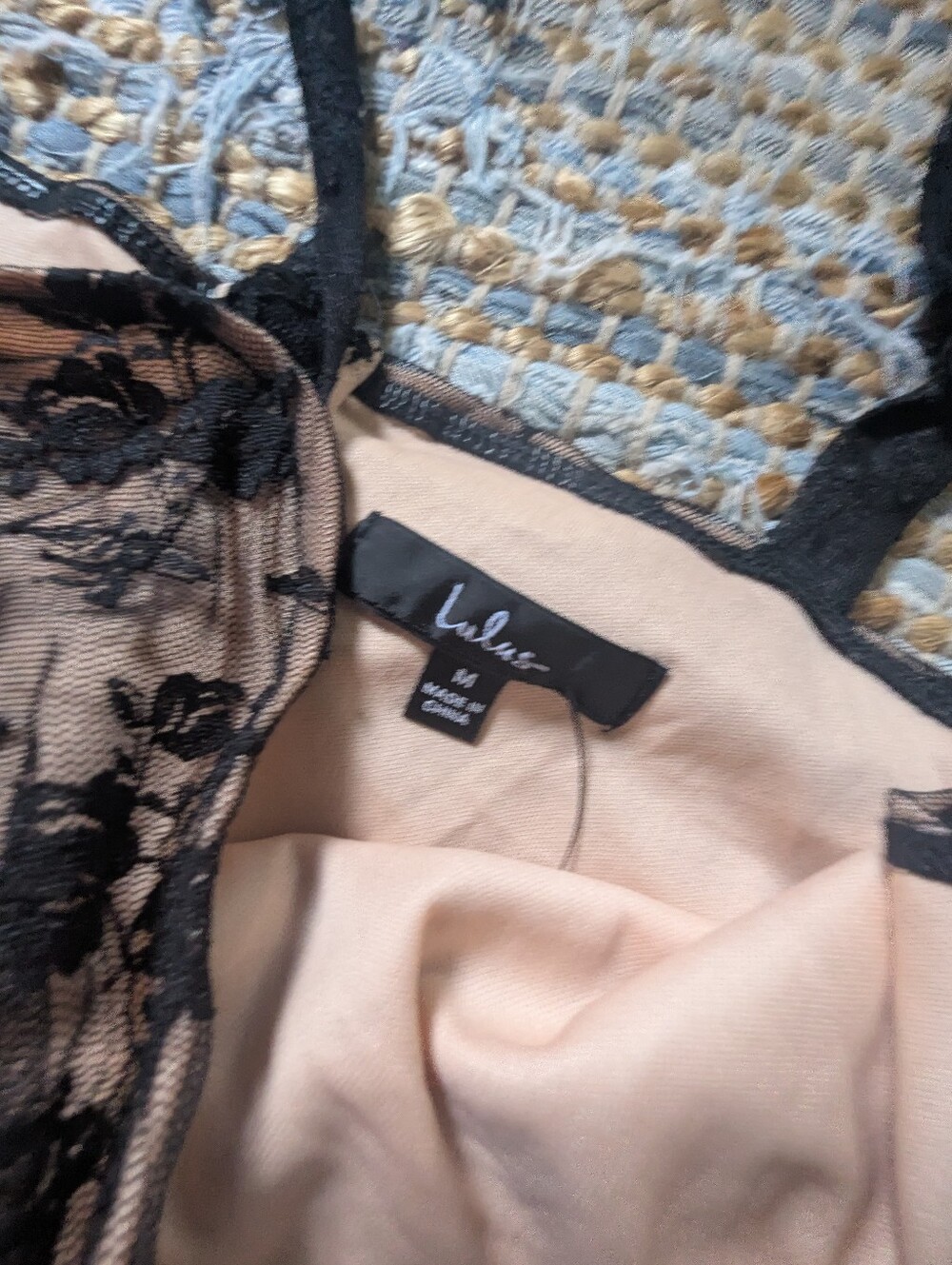 NWT Lulus Black Nude Lace Ruched Mesh Mini Dress M Sheer Goth Coquette 90s Vamp - Picture 9 of 11